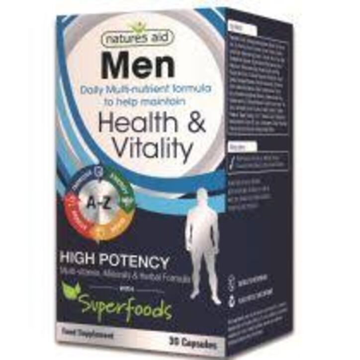 Natures Aid Men Multi-Vitamins 30 Caps